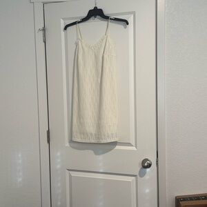 Cream Slip Dress